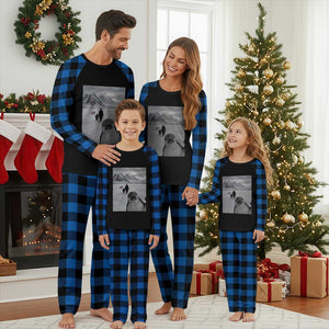Nihilist Penguin Trump Hiking Mountains Plaid Pajama Set Funny Penguin Selfie But Why TS14 Blue Plaid Print Your Wear