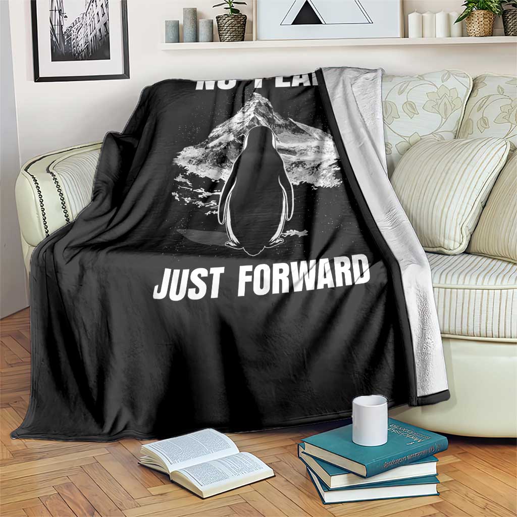 Nihilist Penguin Hiking Meme Throw Blanket No Plan Just Forward TS14 Print Your Wear