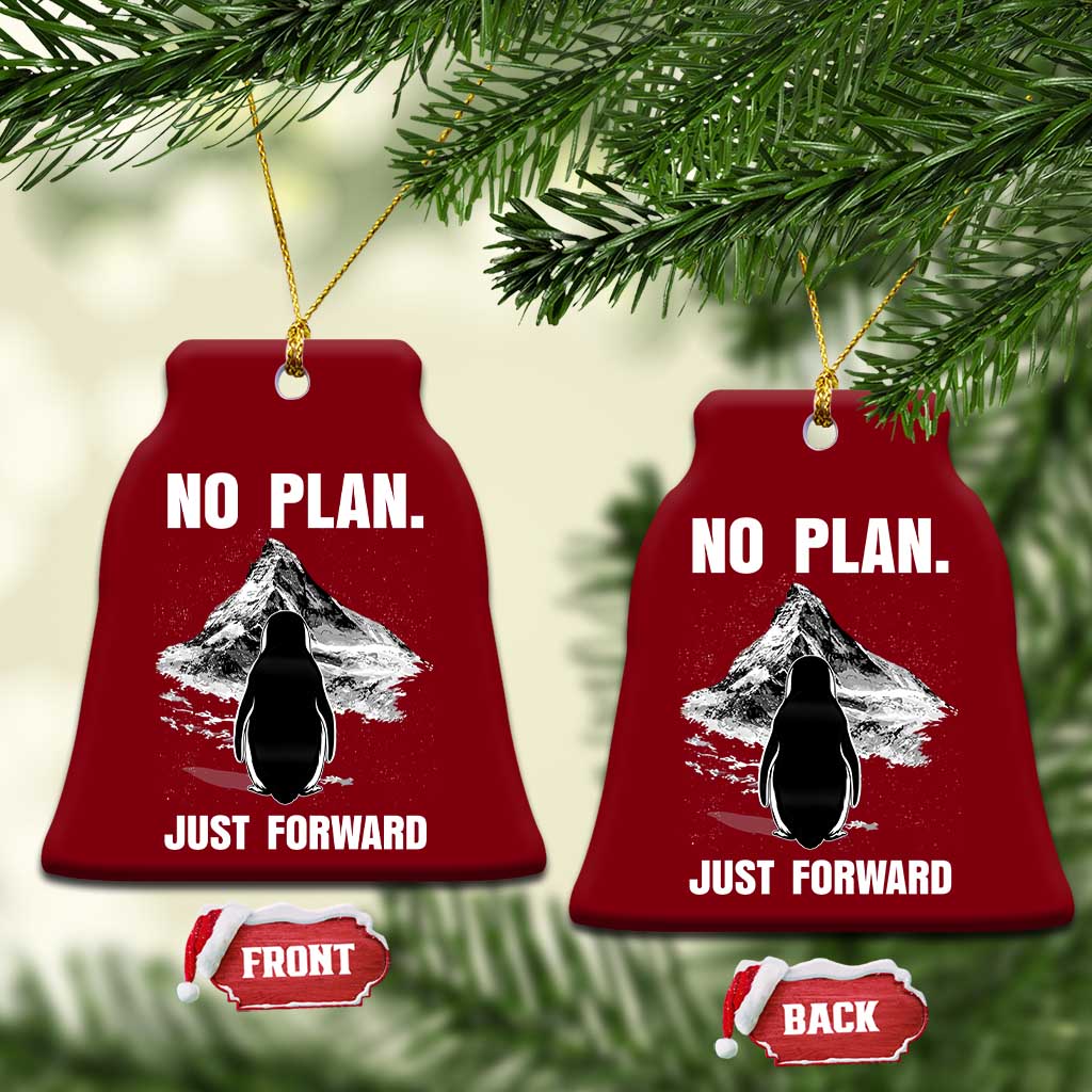 Nihilist Penguin Hiking Meme Ceramic Ornament No Plan Just Forward TS14 Print Your Wear