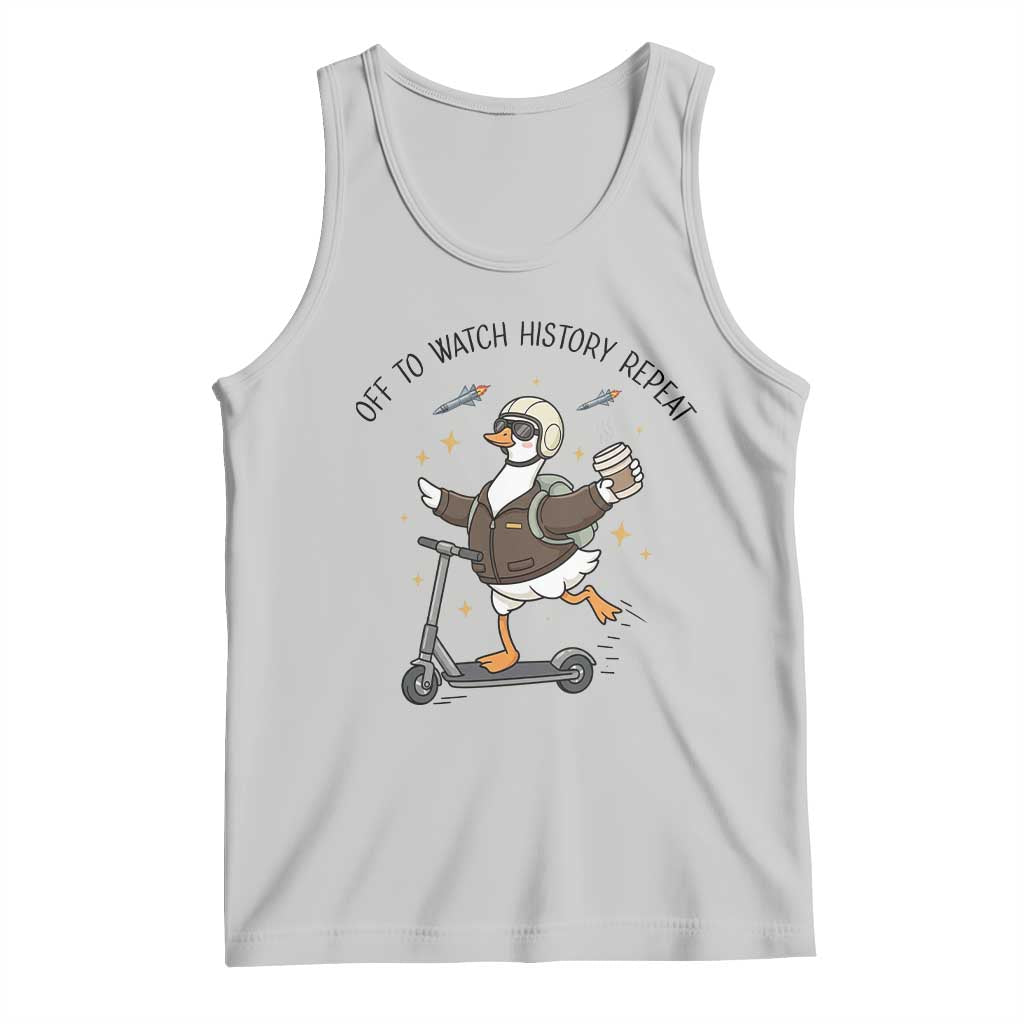 Funny Goose Support Freedom Meme Tank Top Off To Watch History Repart TS14 Ash Print Your Wear