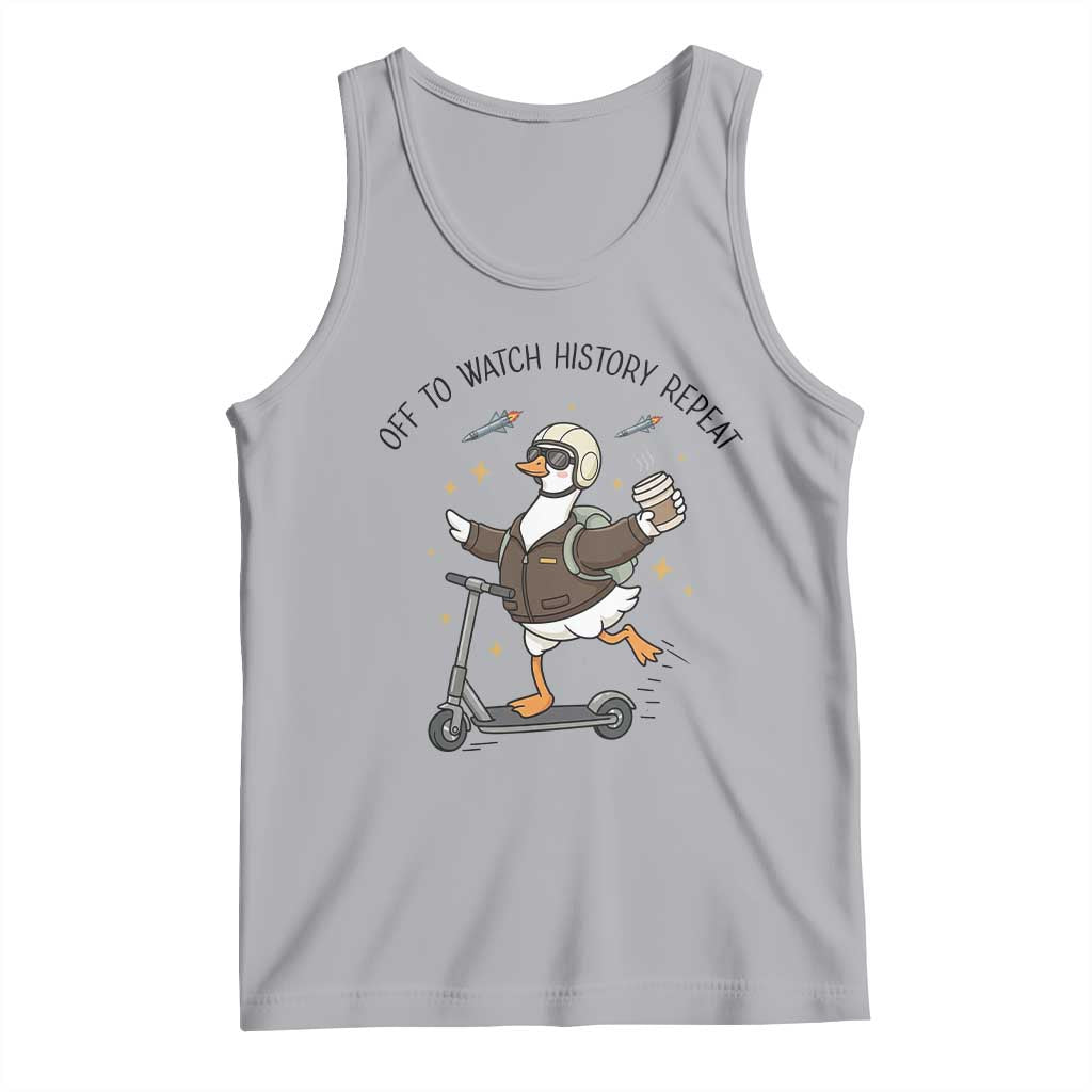 Funny Goose Support Freedom Meme Tank Top Off To Watch History Repart TS14 Athletic Heather Print Your Wear
