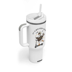 Funny Goose Support Freedom Meme Tumbler With Handle Off To Watch History Repart TS14 Print Your Wear