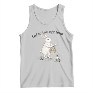 Off To The Egg Hunt Tank Top Funny Easter Bunny TS14 Ash Print Your Wear