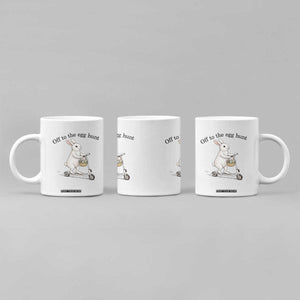 Off To The Egg Hunt Coffee Mug Funny Easter Bunny TS14 Print Your Wear