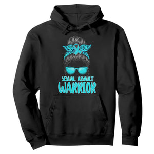 Sexual Assault Awareness Messy Bun Support Survivors Hoodie TS14 Black Print Your Wear