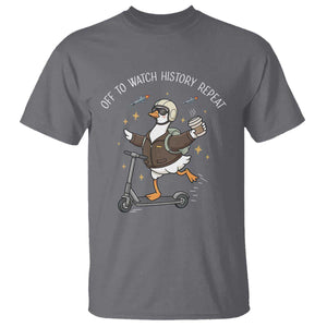 Funny Goose Support Freedom T Shirt Off To Watch History Repart TS14 Charcoal Print Your Wear