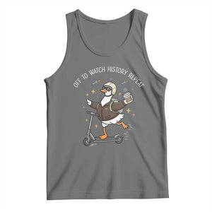 Funny Goose Support Freedom Tank Top Off To Watch History Repart TS14 Black Heather Print Your Wear
