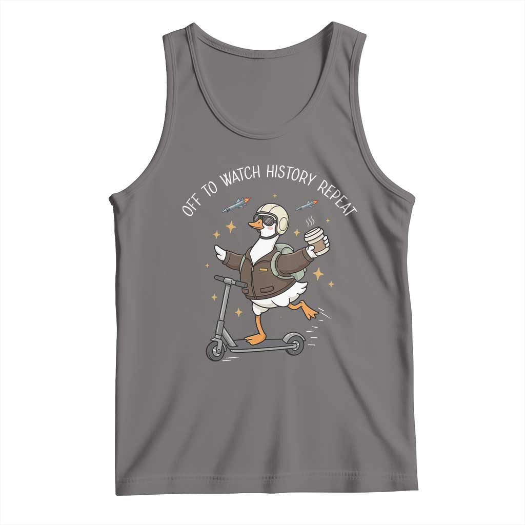 Funny Goose Support Freedom Tank Top Off To Watch History Repart TS14 Deep Heather Print Your Wear