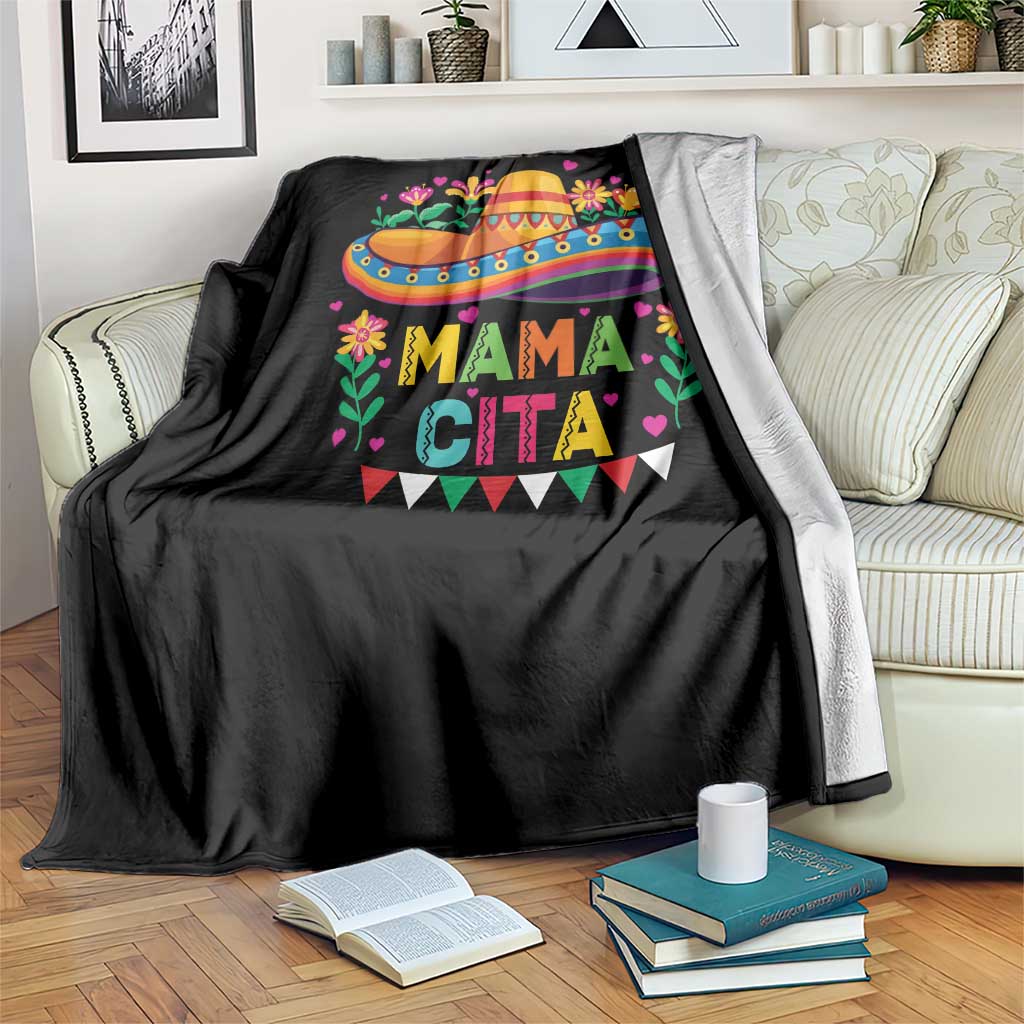 Mama Cita Throw Blanket Cinco De Mayo Mexican Mom Flower Sombrero TS14 Print Your Wear