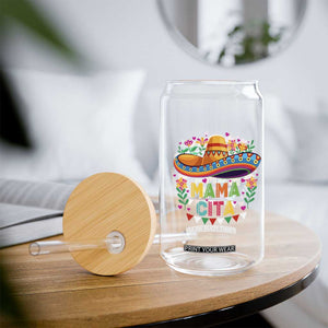 Mama Cita Glass Can Cinco De Mayo Mexican Mom Flower Sombrero TS14 Print Your Wear