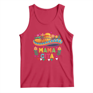 Mama Cita Tank Top Cinco De Mayo Mexican Mom Flower Sombrero TS14 Red Print Your Wear