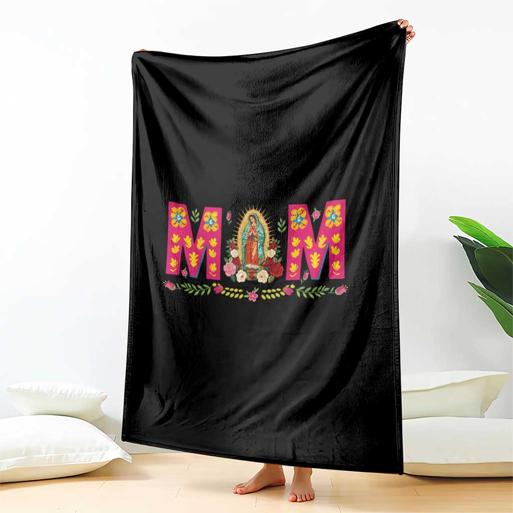 Virgen de Guadalupe Throw Blanket Mexican Heritage Mom Mother’s Day Gift TS14 Print Your Wear