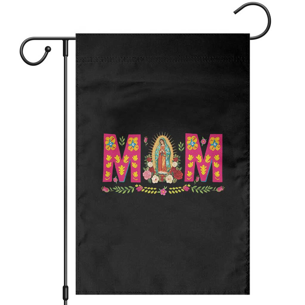 Virgen de Guadalupe Garden Flag Mexican Heritage Mom Mother’s Day Gift TS14 Black Print Your Wear