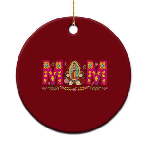 Virgen de Guadalupe Ceramic Ornament Mexican Heritage Mom Mother’s Day Gift TS14 1pc Red Print Your Wear