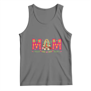 Virgen de Guadalupe Tank Top Mexican Heritage Mom Mother’s Day Gift TS14 Black Heather Print Your Wear