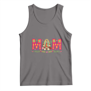 Virgen de Guadalupe Tank Top Mexican Heritage Mom Mother’s Day Gift TS14 Deep Heather Print Your Wear