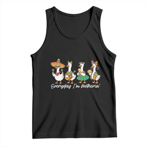 Everyday I'm Motherin Tank Top Cinco De Mayo Silly Goose Fiesta TS14 Black Print Your Wear