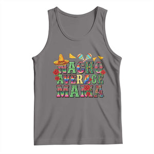 Nacho Average Mama Tank Top Mexican Mama Cinco De Mayo Fiesta Mother's Day Gift TS14 Deep Heather Print Your Wear