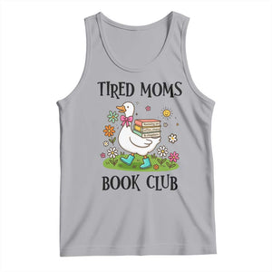 Tired Moms Book Club Tank Top Silly Goose Mama Bookish Reader Gift TS14 Athletic Heather Print Your Wear