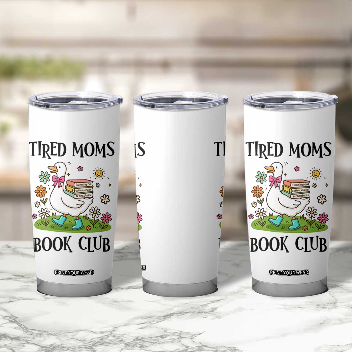Tired Moms Book Club Tumbler Cup Silly Goose Mama Bookish Reader Gift TS14 Print Your Wear