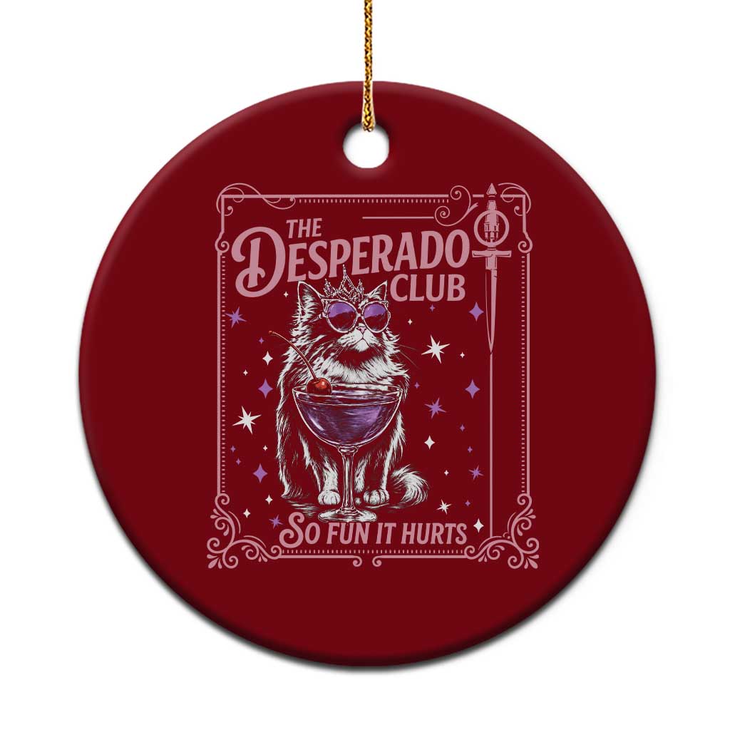 The Desperado Club Sign Sci-Fi Book Ceramic Ornament Vintage Princess Cat Book Lover TS14 1pc Red Print Your Wear