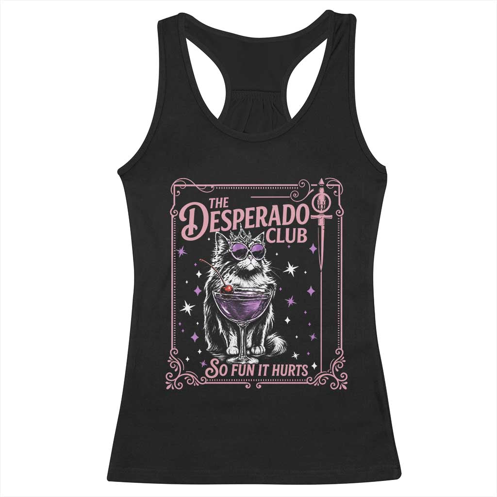 The Desperado Club Sign Sci-Fi Book Racerback Tank Top Vintage Princess Cat Book Lover TS14 Black Print Your Wear