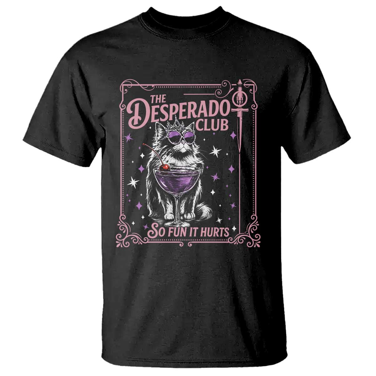The Desperado Club Sign Sci-Fi Book T Shirt Vintage Princess Cat Book Lover TS14 Black Print Your Wear