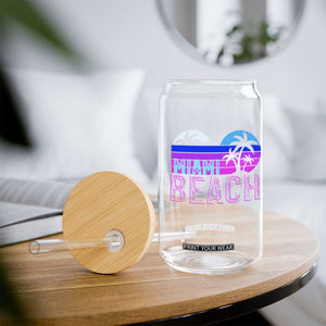 Vintage Miami Beach Glass Can Florida Proud Floridian Retro Palms Trees TS14 Print Your Wear