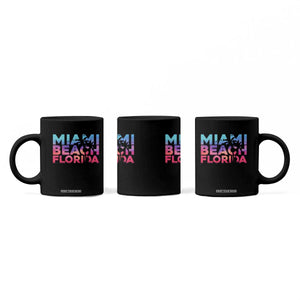 Miami Beach Florida Proud Coffee Mug Floridian Retro Palms Trees TS14 Print Your Wear