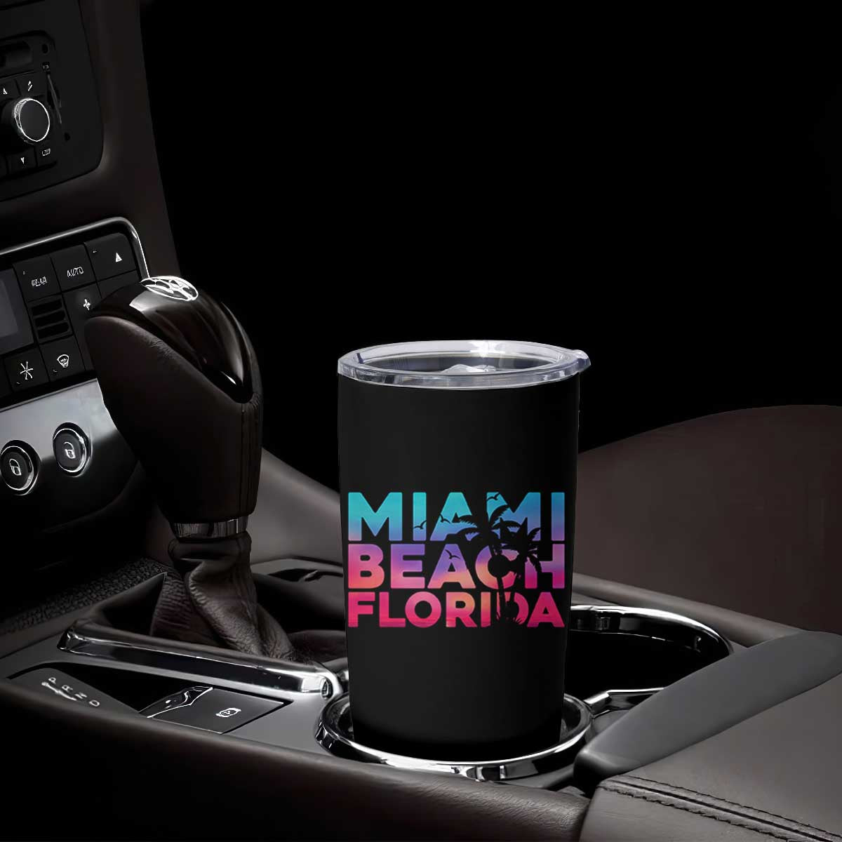 Miami Beach Florida Proud Tumbler Cup Floridian Retro Palms Trees TS14 Print Your Wear