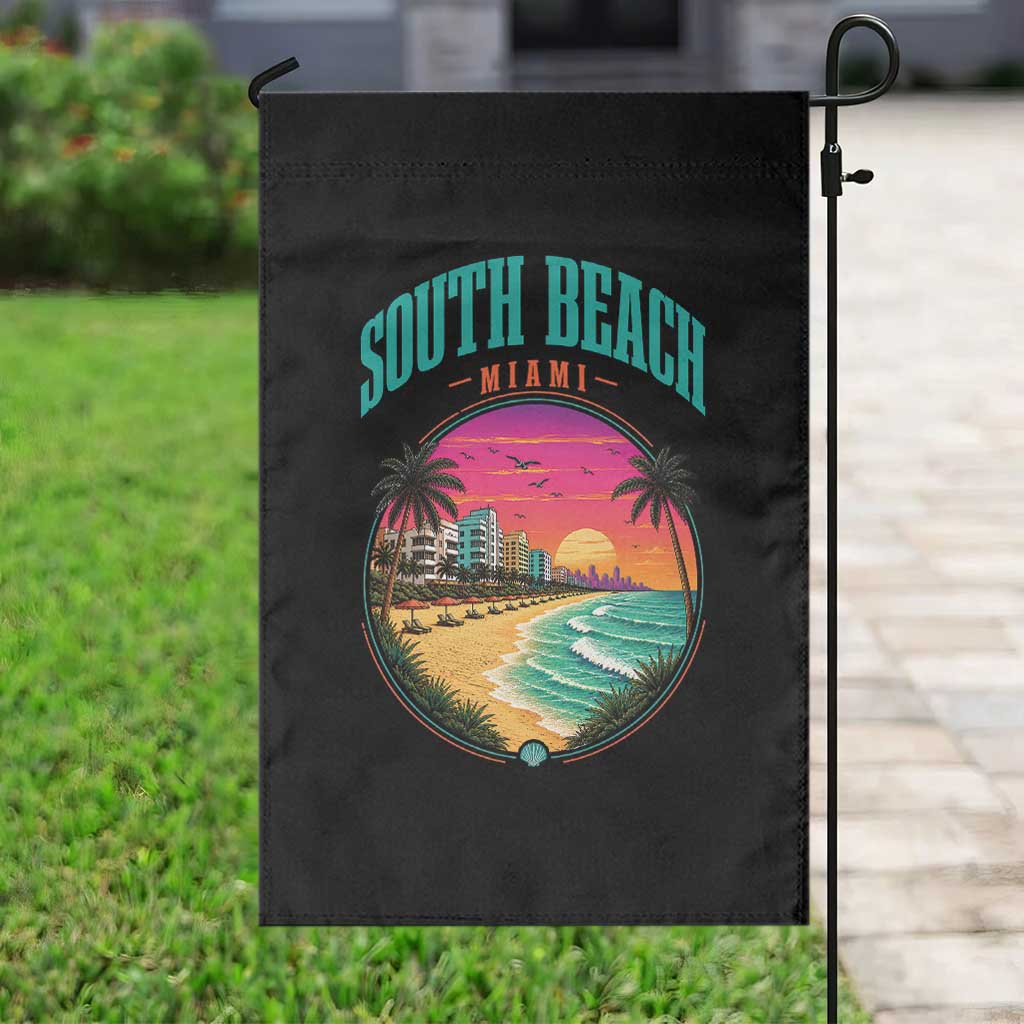 South Beach Miami Garden Flag Retro Florida USA Souvenir Gift TS14 Print Your Wear