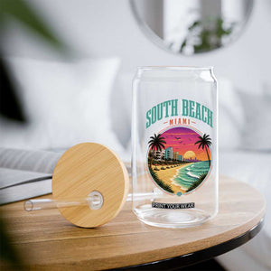 South Beach Miami Glass Can Retro Florida USA Souvenir Gift TS14 Print Your Wear