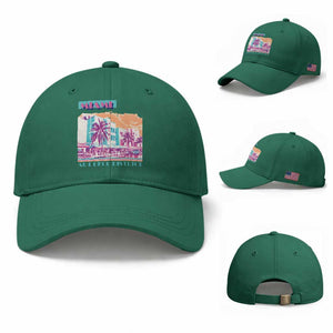 Vintage Miami Florida Art Deco Baseball Cap Miami City Pride Graphic TS14 Baseball Cap Universal Fit Irish Green Print Your Wear