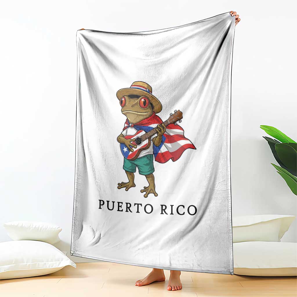 Coqui Frog Puerto Rico Throw Blanket Boricua Taino Island Pride TS14 Print Your Wear
