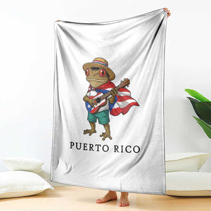 Coqui Frog Puerto Rico Throw Blanket Boricua Taino Island Pride TS14 Print Your Wear