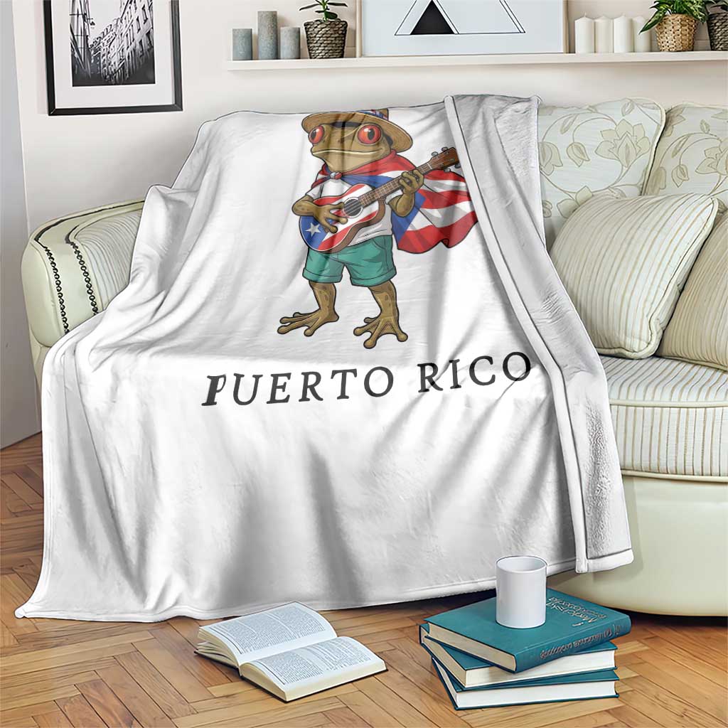 Coqui Frog Puerto Rico Throw Blanket Boricua Taino Island Pride TS14 Print Your Wear