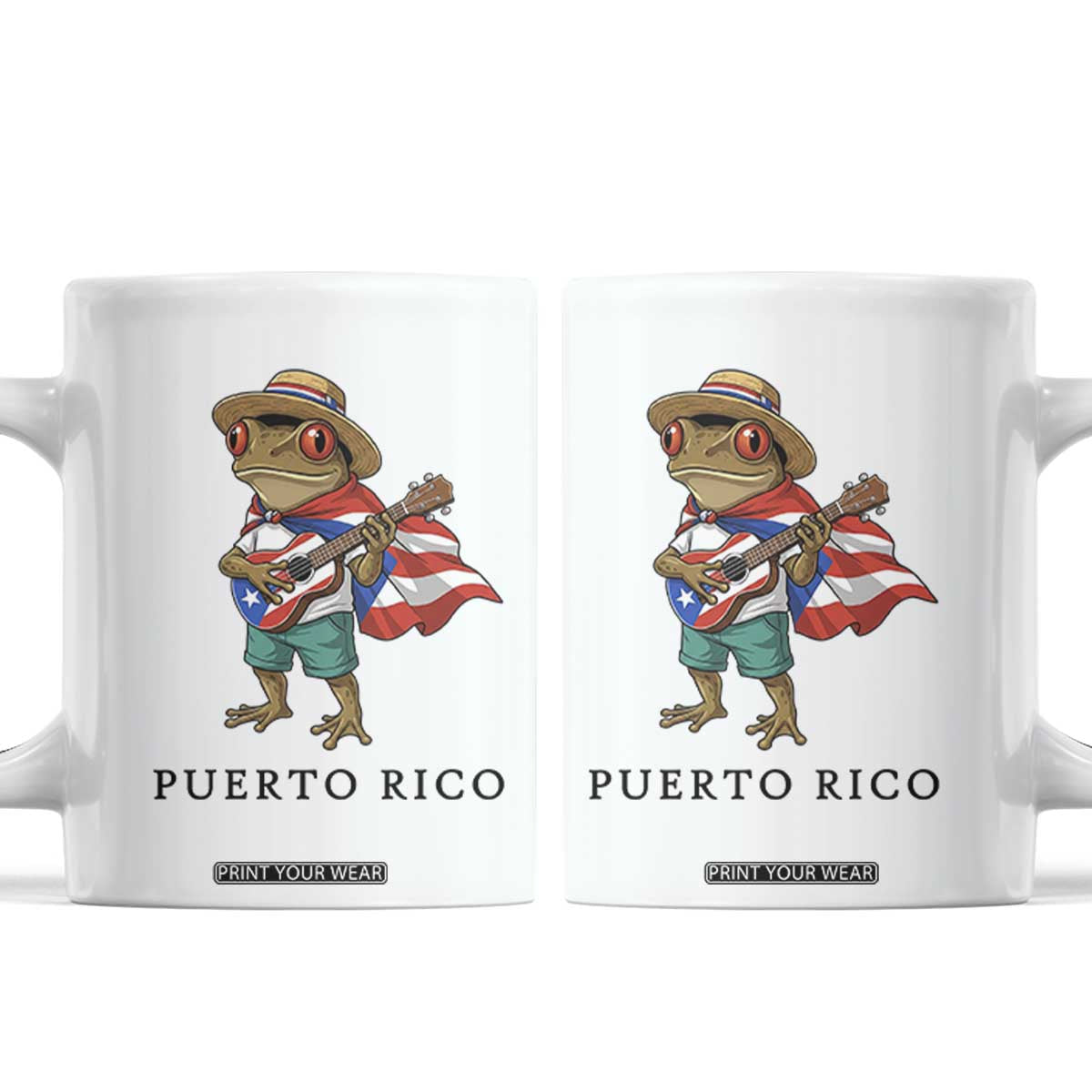Coqui Frog Puerto Rico Coffee Mug Boricua Taino Island Pride TS14 White Print Your Wear
