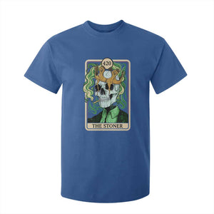 Skeleton Smokes T Shirt For Kid The Stoner Weed Lover Cannabis 420 TS14 Royal Blue Print Your Wear