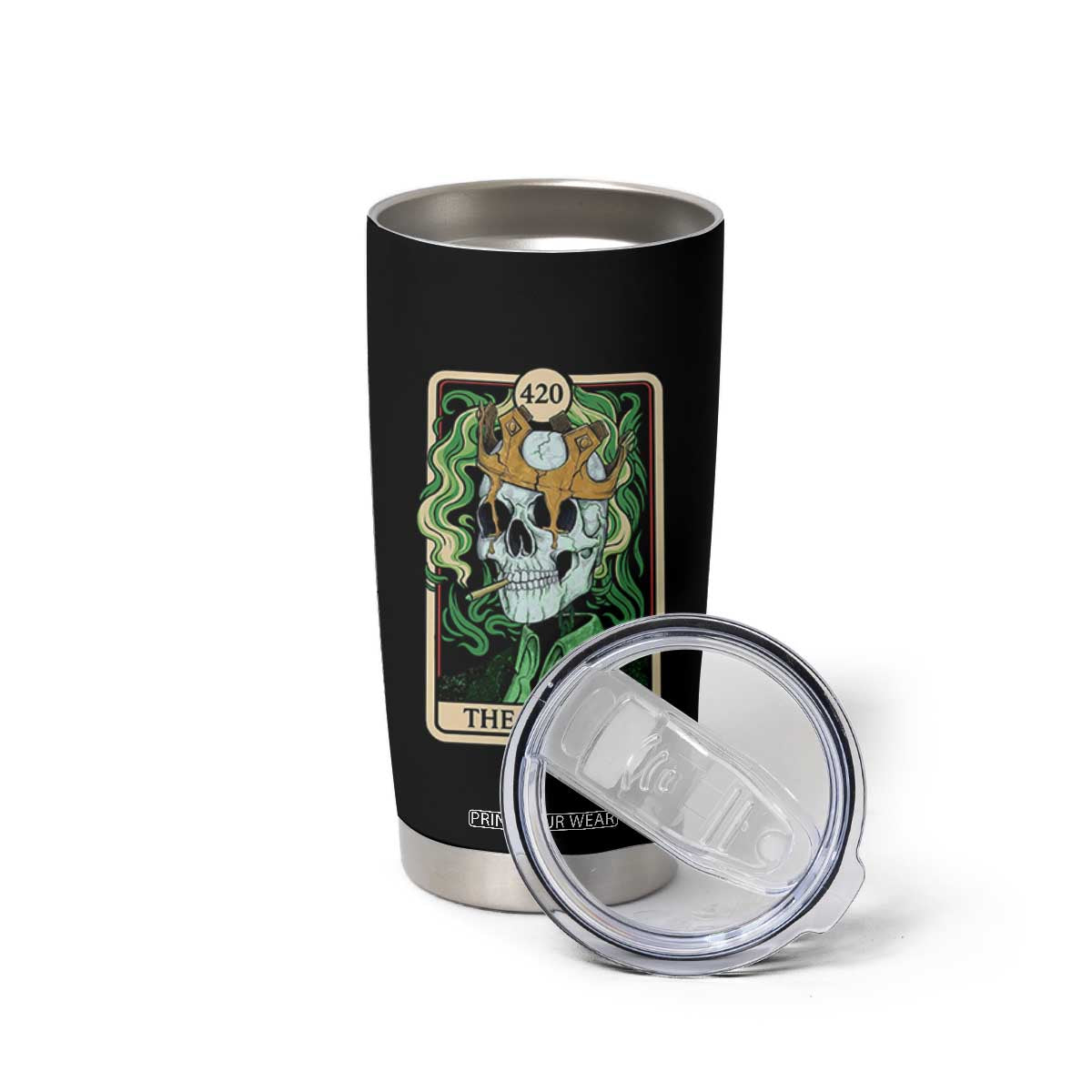 Skeleton Smokes Tumbler Cup The Stoner Weed Lover Cannabis 420 TS14 Print Your Wear