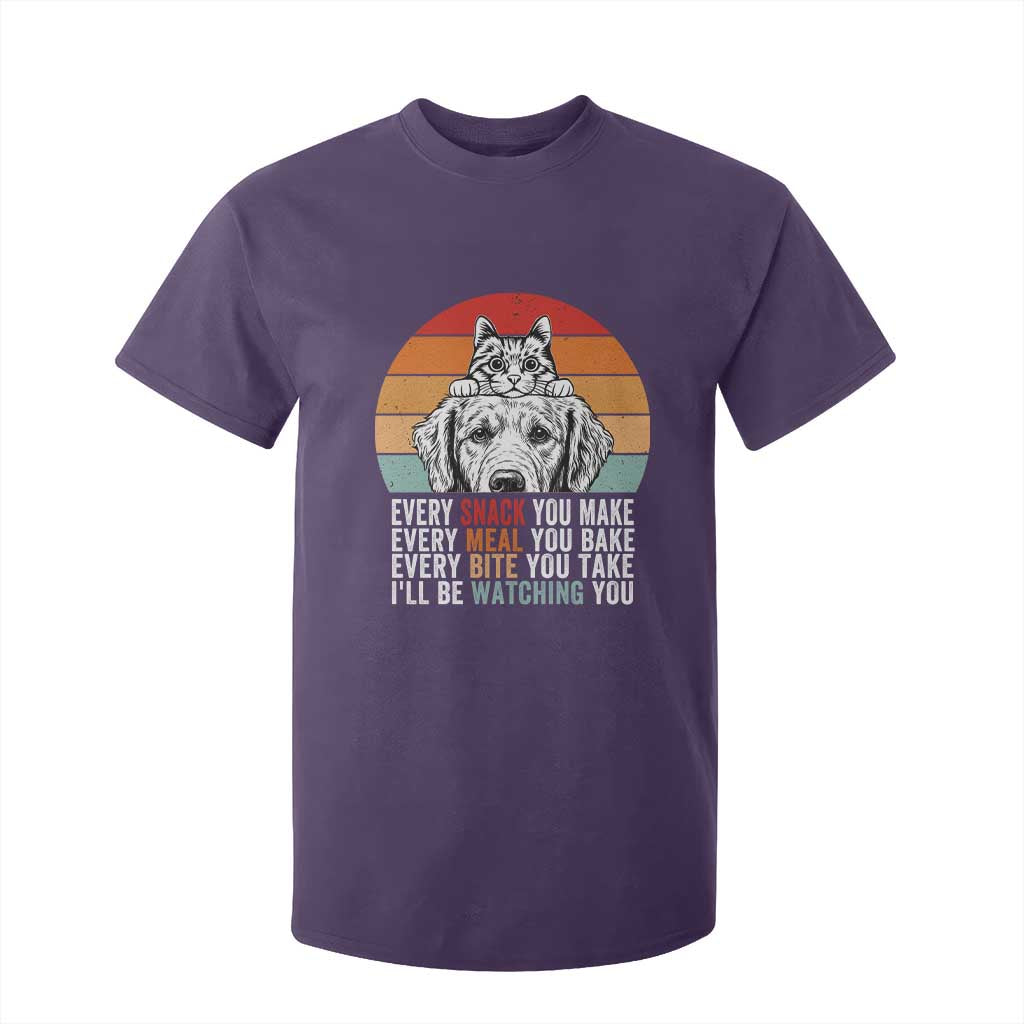 Every Snack You Make T Shirt For Kid Funny Dog Cat Lovers TS14 Purple Print Your Wear