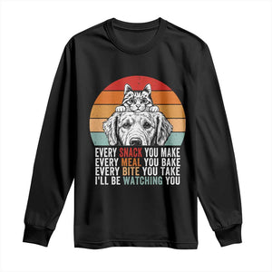 Every Snack You Make Long Sleeve Shirt Funny Dog Cat Lovers TS14 Black Print Your Wear