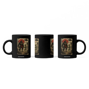Samurai Bigfoot Japanese UFO Coffee Mug Sasquatch Ailen Ukiyo-e TS14 Print Your Wear