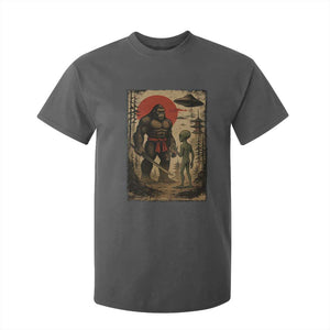 Samurai Bigfoot Japanese UFO T Shirt For Kid Sasquatch Ailen Ukiyo-e TS14 Dark Heather Print Your Wear