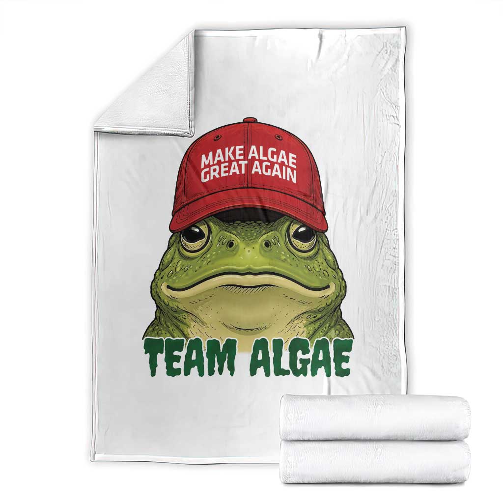 Make Algae Great Again Throw Blanket Funny Political Satire Nature Lover Gift TS14 White Print Your Wear