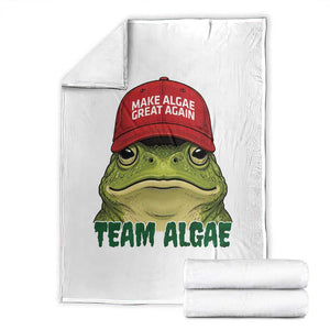 Make Algae Great Again Throw Blanket Funny Political Satire Nature Lover Gift TS14 White Print Your Wear