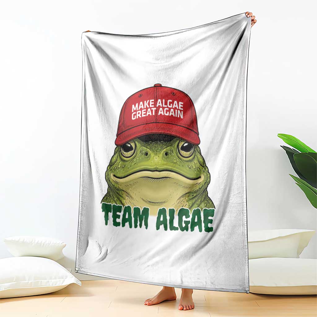Make Algae Great Again Throw Blanket Funny Political Satire Nature Lover Gift TS14 Print Your Wear