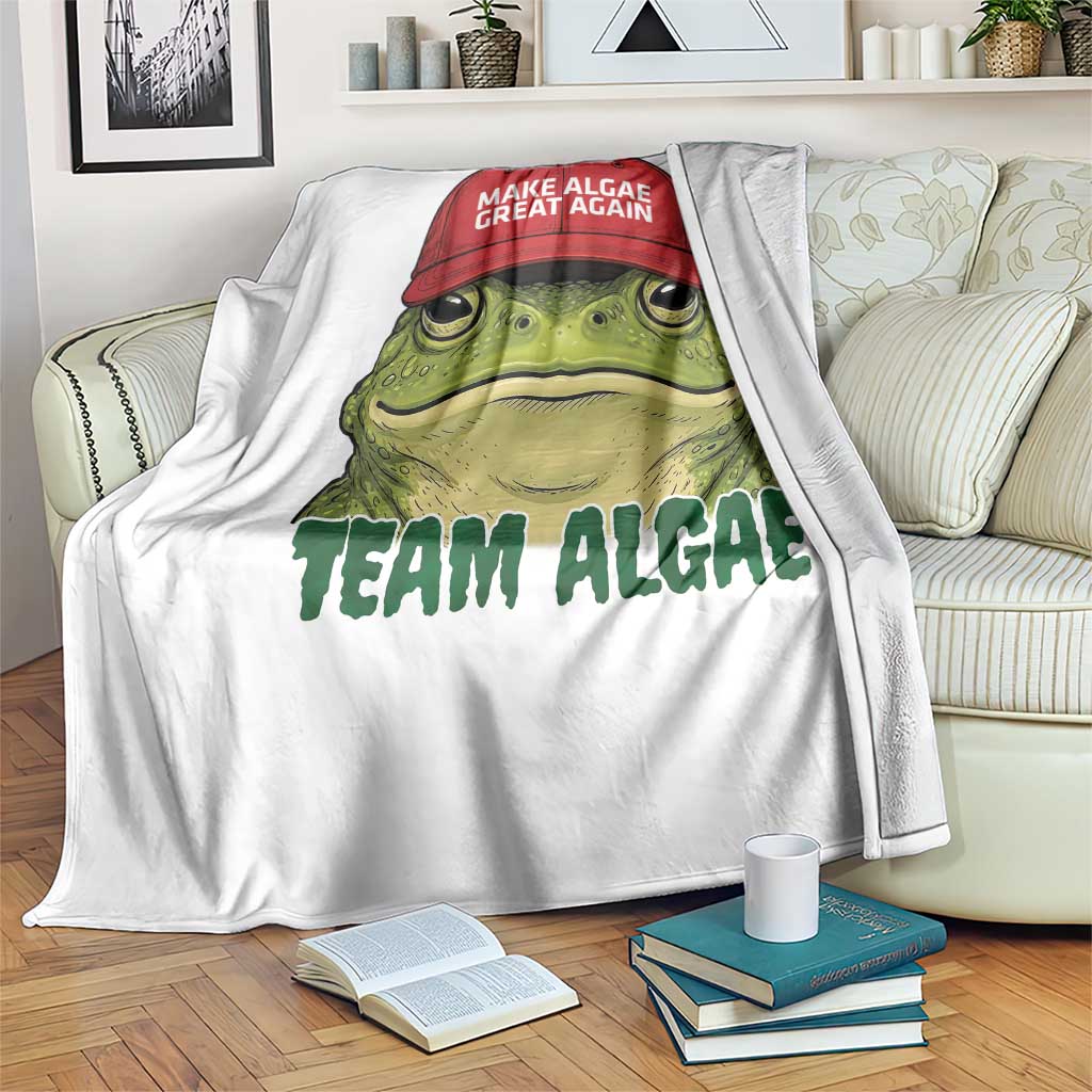 Make Algae Great Again Throw Blanket Funny Political Satire Nature Lover Gift TS14 Print Your Wear