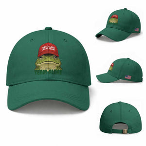 Make Algae Great Again Baseball Cap Funny Political Satire Nature Lover Gift TS14 Baseball Cap Universal Fit Irish Green Print Your Wear