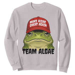 Make Algae Great Again Sweatshirt Funny Political Satire Nature Lover Gift TS14 Ice Gray Print Your Wear
