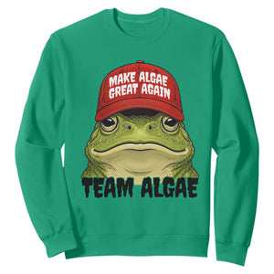 Make Algae Great Again Sweatshirt Funny Political Satire Nature Lover Gift TS14 Irish Green Print Your Wear